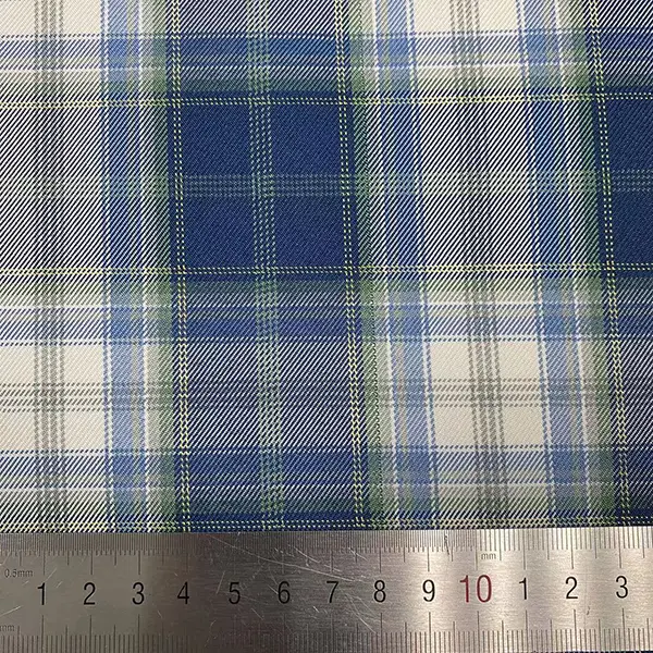 Blue Shade checks Fabric